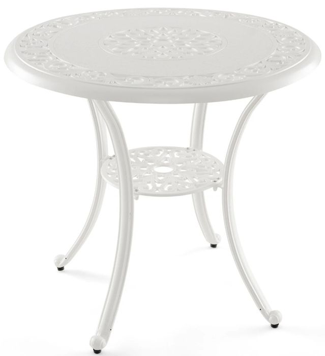 Stół ogrodowy w stylu retro z odlewu aluminiowego – trwały i elegancki