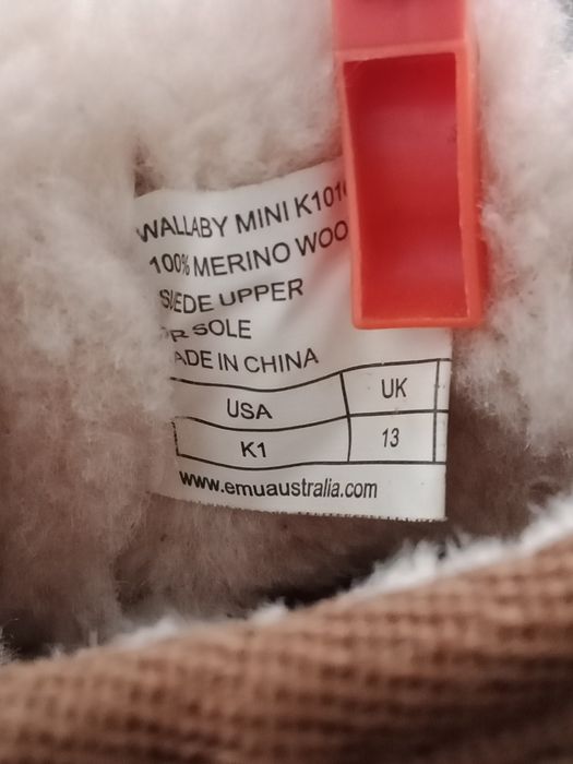 Orginalne buciki zimowe Emu Australia rozm 32z nat zamszu