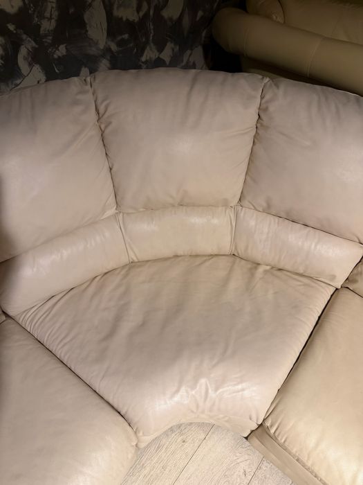 Шкіряний  диван Natuzzi (Італія)Кутовий великий.Стан ідеальний