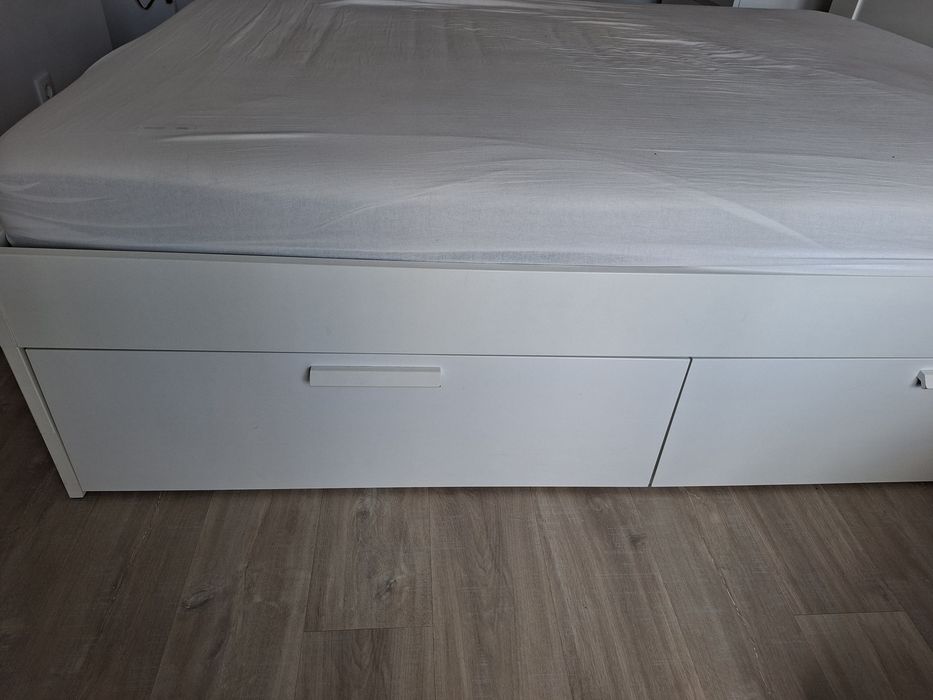 Cama C/ 4 Gavetas, estrado e cabeceira BRIMNES