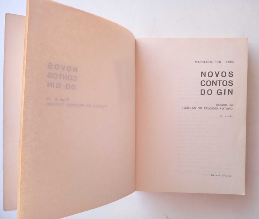 Mário-Henrique Leiria - - - Novos Contos do Gin - - - - - Livro