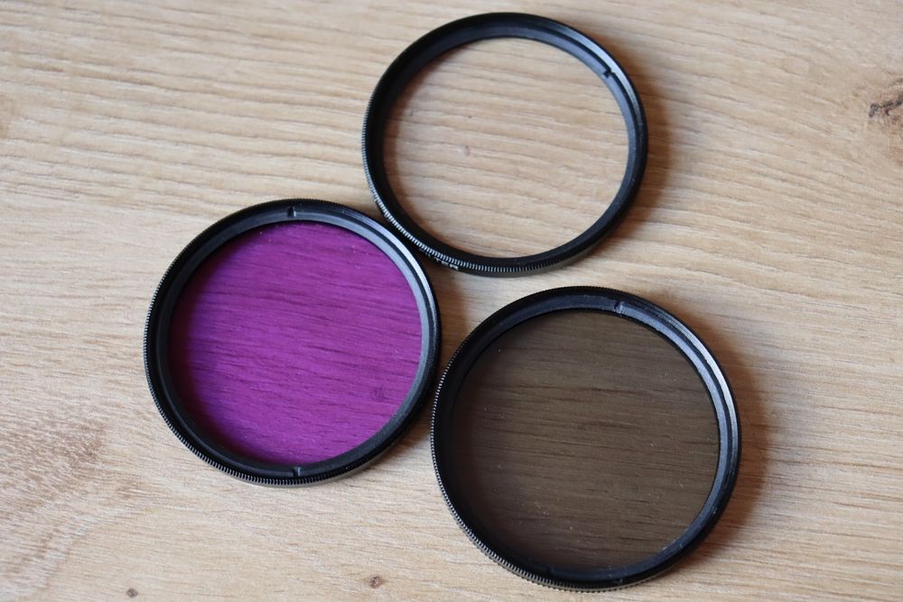 3 фільтра для фотоапарату 55мм