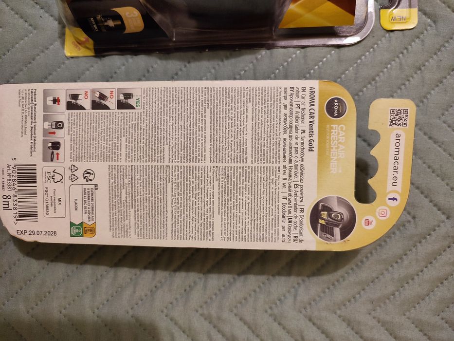 Odświeżacz powietrza samochodowy. Zestaw 3 szt.