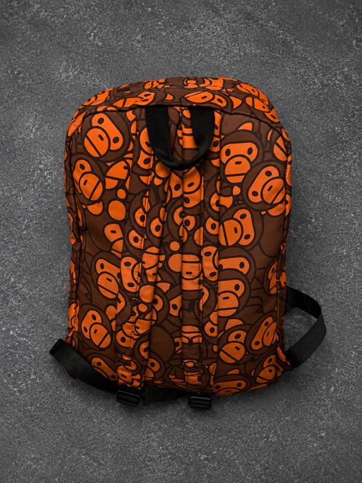 Рюкзак Bape monograme помаранчевого кольору