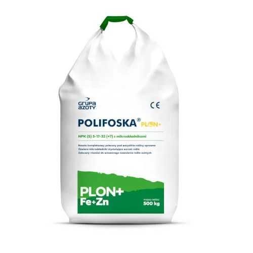 Polifoska  Plon plus, nawóz Polifoska NPK 5-17-32 plus żelazo i cynk