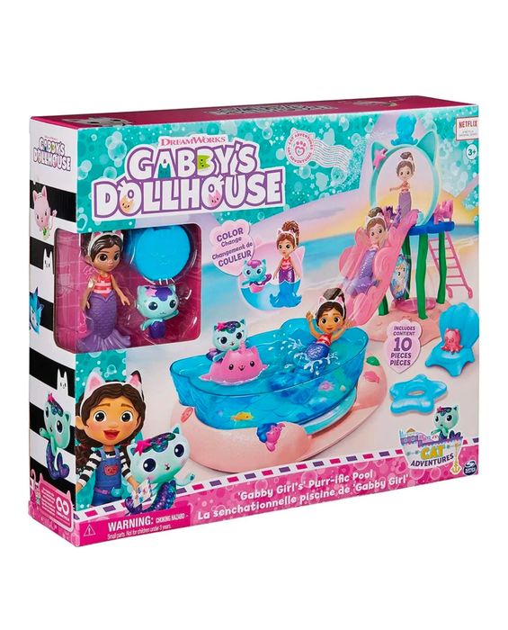 Koci Domek Gabi Basen Zestaw z figurkami kotków i akcesoriami