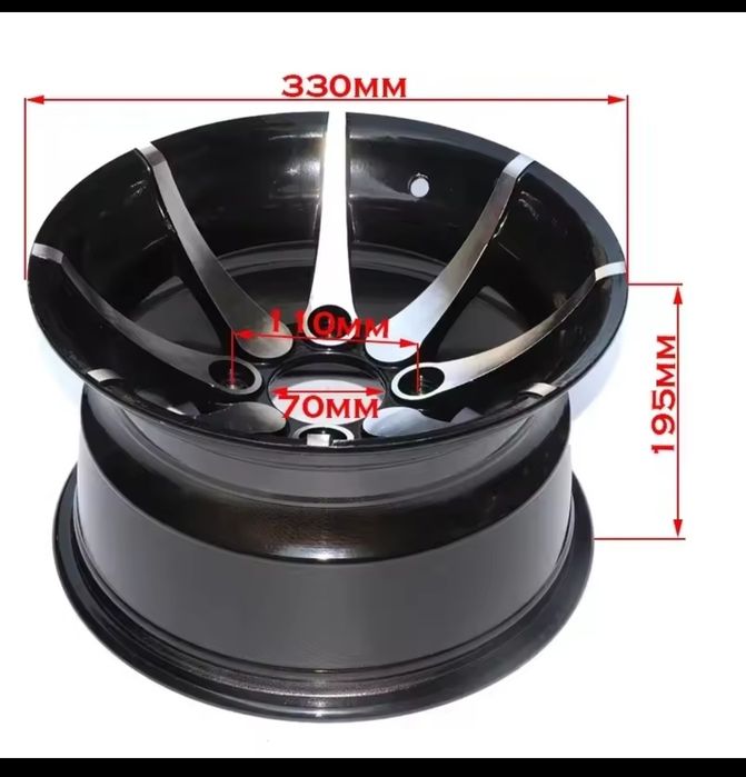 Jantes moto 4 de 12"