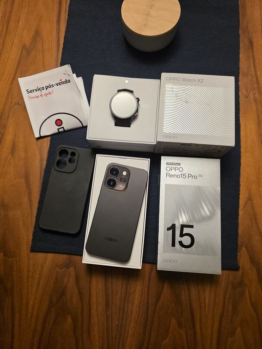 Oppo Reno 15 Pro 12GB/512GB ESTREAR, Oppo Watch X2. Troca/retoma. Fatura, garantia, capa