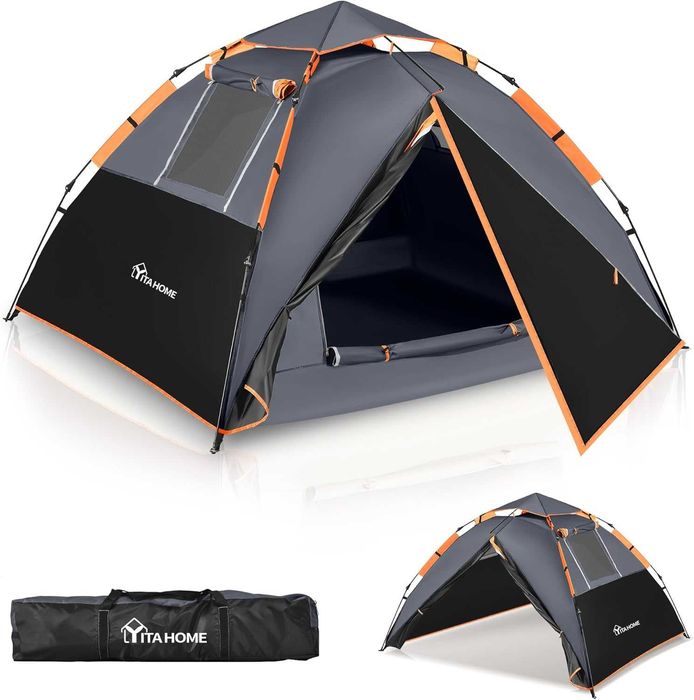 Namiot kempingowy 2-3-osobowy, dwuwarstwowy, wodoodporny