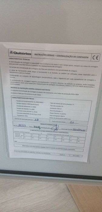 Quadro Elétrico Quitérios 8 Contadores