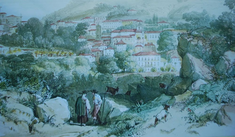 Quadro Antigo Pastores de Cabras (com mais 50 anos)