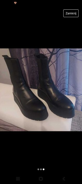 Buty sztybelty wsuwane
