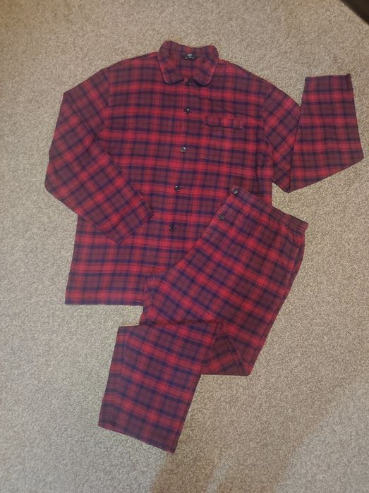 Чоловіча бавовняна піжама в клітинку