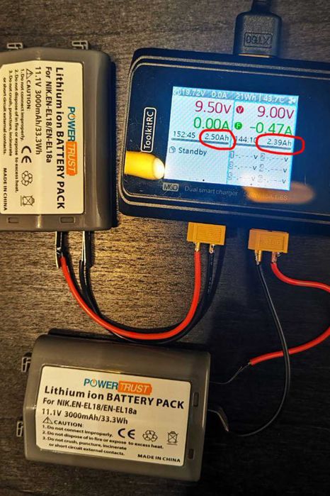 Продам БУ акумулятори EN-EL18 (фактична ємність 2400-2500 mAh)