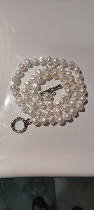 Perły naturalne słodkowodne,  komplet