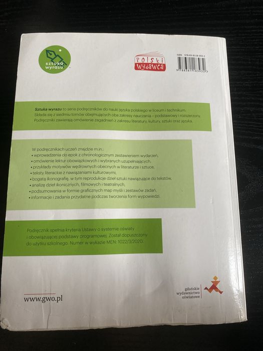 2. Język Polski, Sztuka wyrazu, Cz.1, Romantyzm.