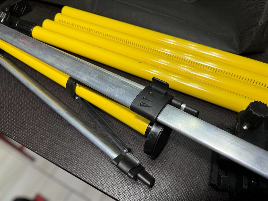 Распорная штанга со штативом Huepar 3.7 м + микролифт 1/4" и 5/8"