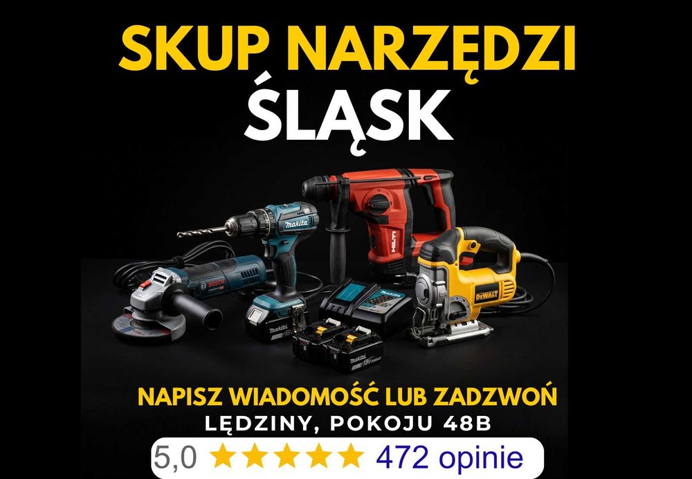 SKUP NARZĘDZI SOSNOWIEC ŚLĄSK Płacimy najwięcej za narzędzia każdego rodzaju ,maszyny budowlane. Dojazd do klienta i darmowa wycena online!