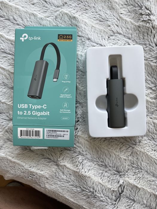 TP-Link UE302C USB-C → Ethernet 2.5G сетевой адаптер