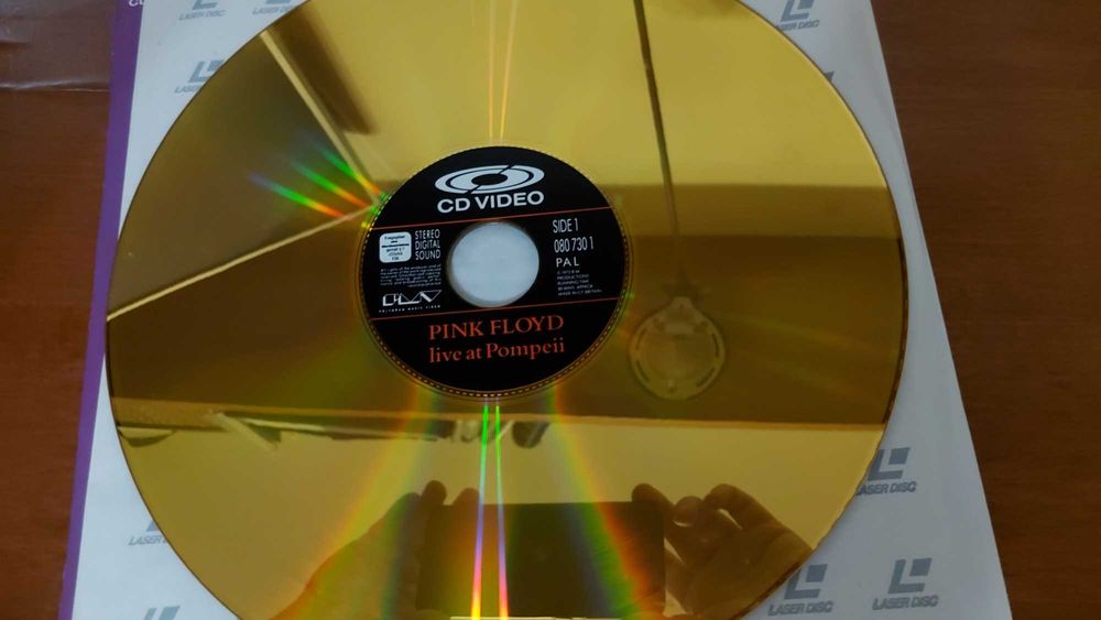 Pink Floyd – Live at Pompeii (CD Video CDV) – Disco dourado