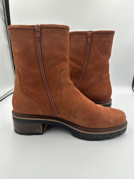 Botki damskie Högle 41 skóra naturalna zamszowa