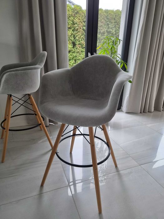 Krzesła, hokery, styl skandynawski, 2 sztuki