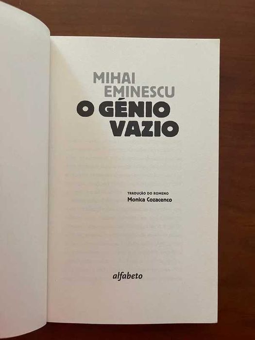 "O Génio Vazio" de Mihai Eminescu