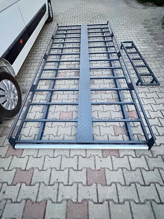 Bagażnik dachowy z rolką, platforma z drabiną do Renault Master L3H2