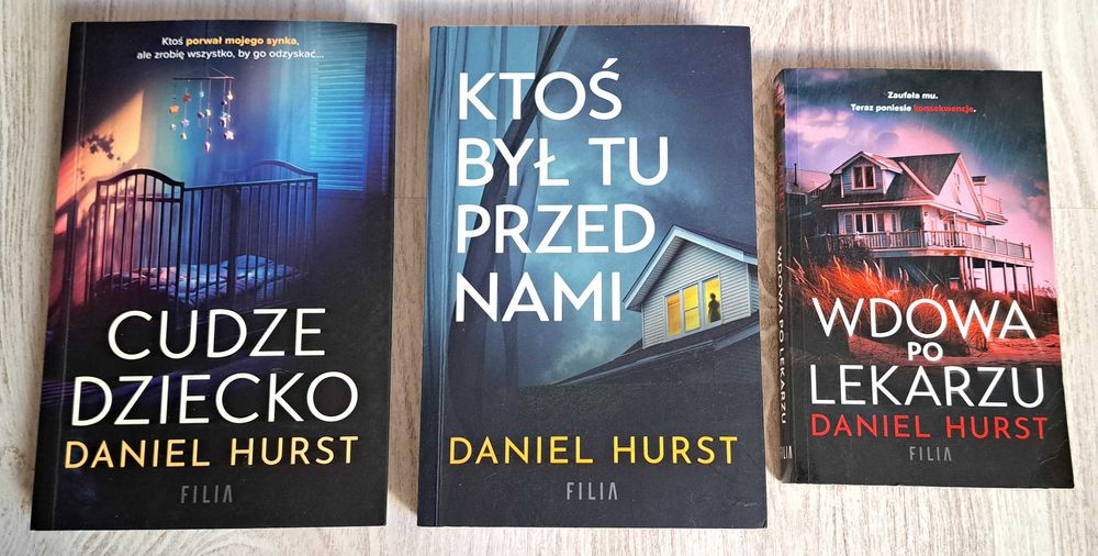 3x Daniel Hurst Ktoś był tu przed nami + Cudze dziecko + Wdowa po lekarzu