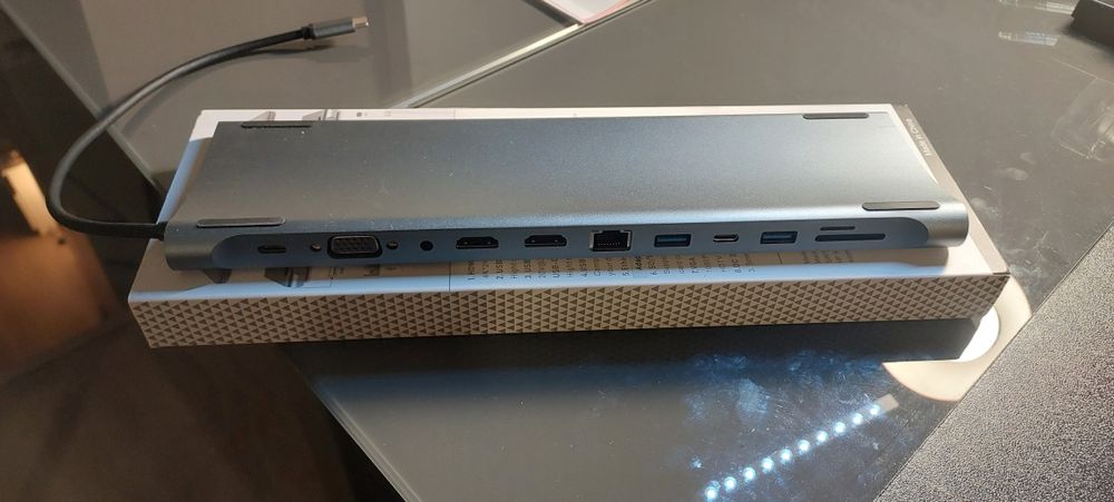 Adaptador MST-USB C Docking station, 12 em 1