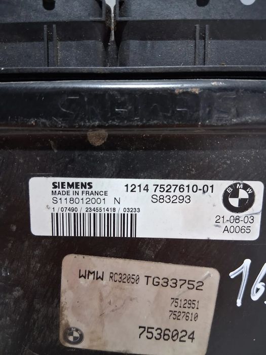 Centralina Original Motor Siemens BMW Mini Cooper One W10B16 1.6i
