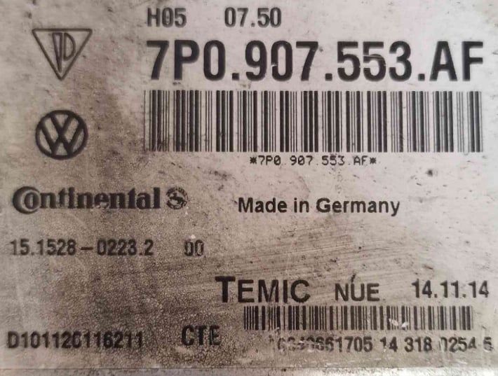 Centralina / Módulo Controlo Suspensão 7P0.907.553.AF - PORSCHE CAYENNE