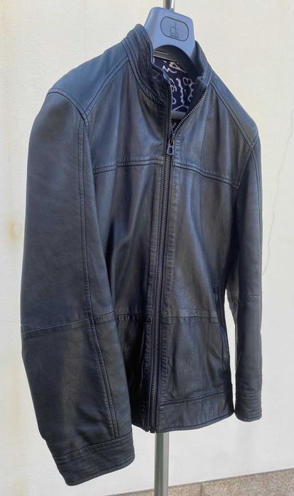 Casaco de Couro Hugo Boss Orange Original - Muito bom estado