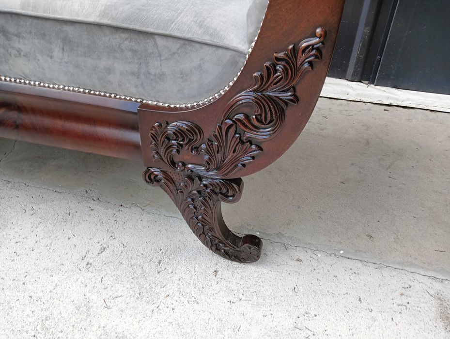 Kanapa sofa Biedermeier antyk po renowacji