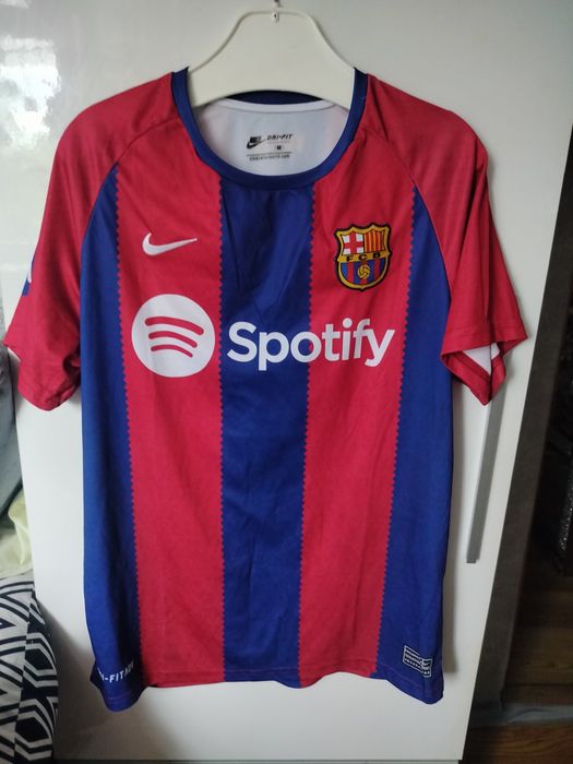 Męska koszulka domowa Nike FC Barcelona z sezonu 2023/24, Lewandowski