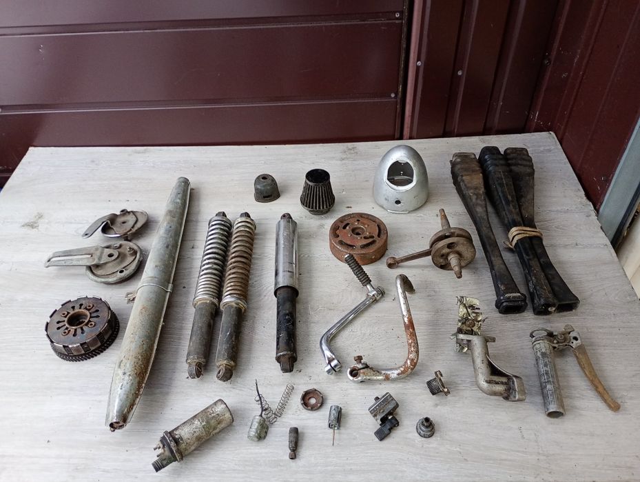 Simson amortyzatory cylinder szczęki gumy stopka wał głowica