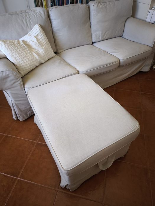 Sofá e repousa-pés IKEA