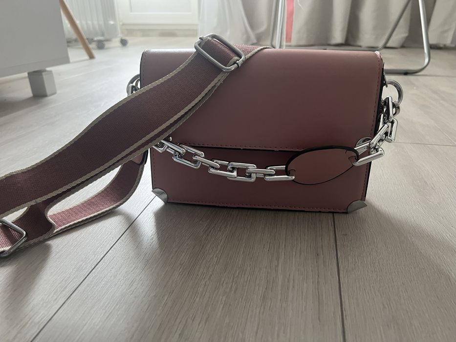 Стильна сумка пудра рожева