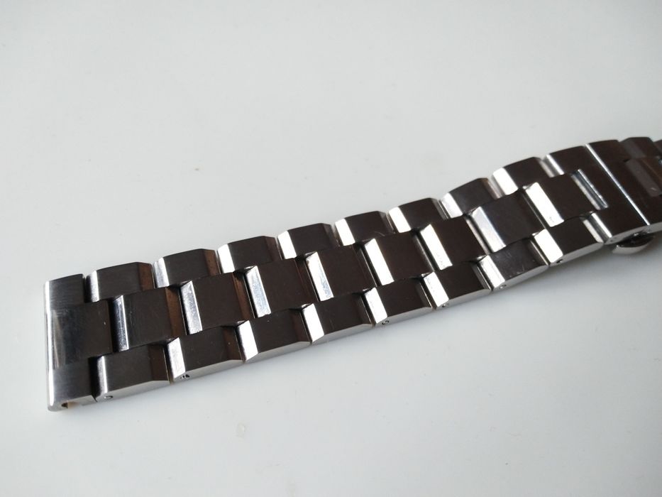 Bransoleta do zegarka stalowa pełne ogniwa 20 mm