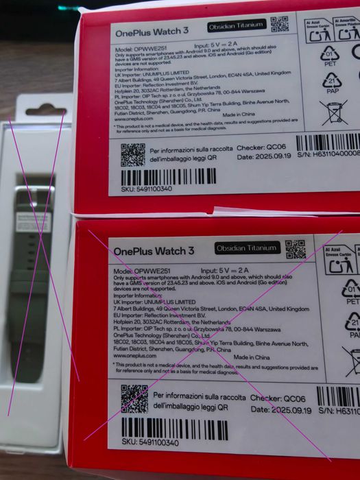 Oneplus Watch 3 (46mm)  NFC GPS Obsidian Titanium