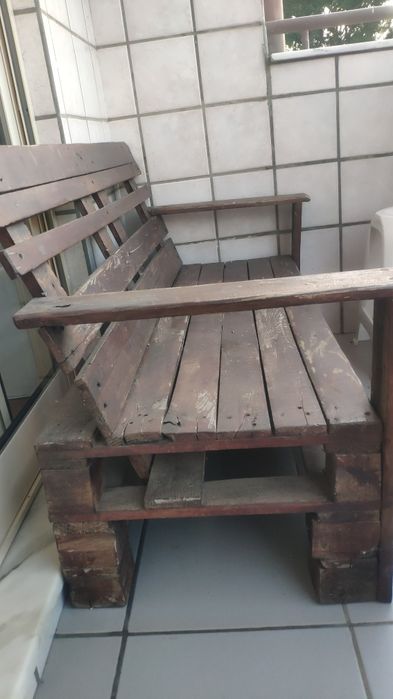 Banco em paletes
