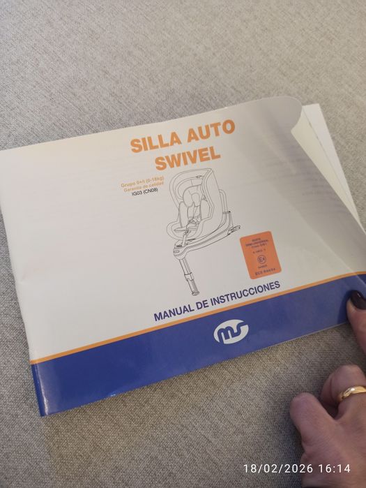 Cadeira Auto rotativa MS Swivel Giratória 360º, Grupo 0+/1
