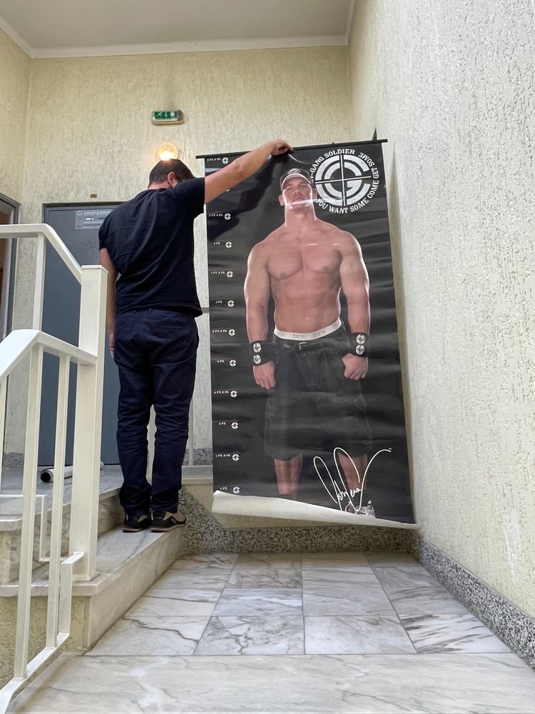 WWE poster john cena Dave Batista tamanho real Sacavém E Prior