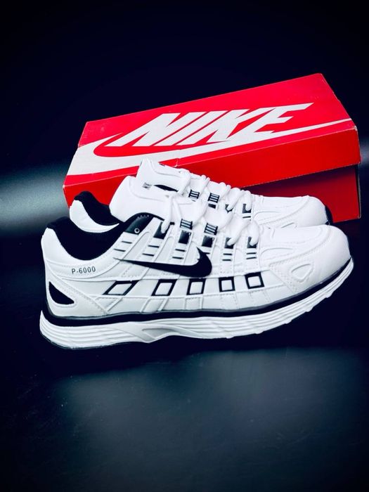Nike P-6000 Осень кожаные кросовки найк п6000 Найки мужские деми Дышащие кроссовки для мужчин Беговые спортивные кросивки найк