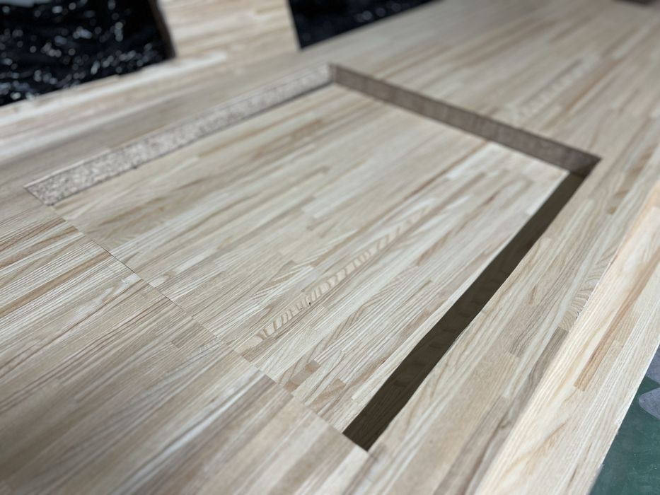 Blat pinnarp ikea jesion, fornir, używany