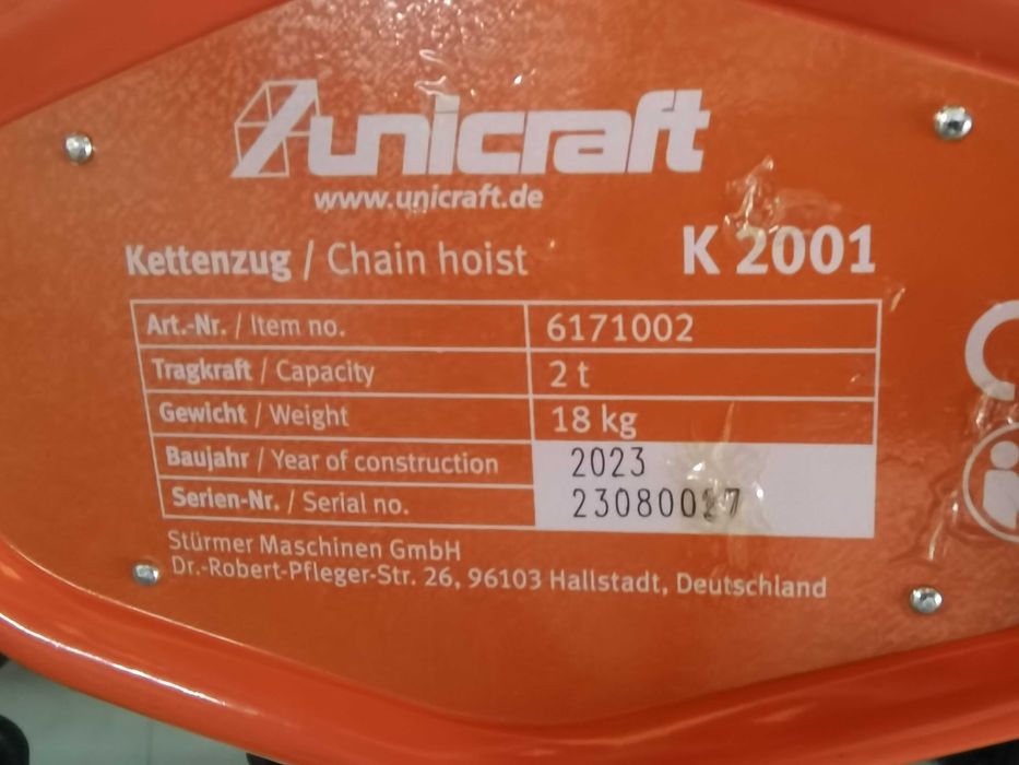 Cadernal manual UNICRAFT - novo