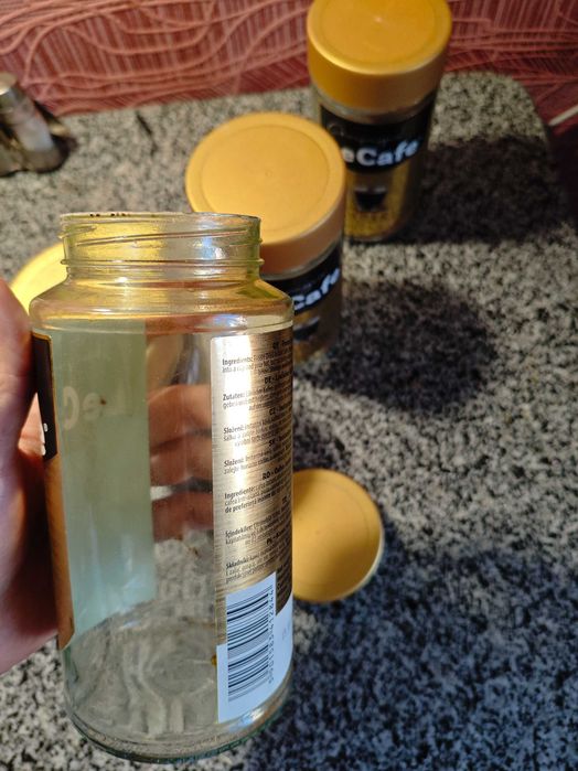 Банки з-під кави скляні на закрутку 700 мл банка