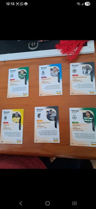 Cartas cromos futebol Ídolos (pack ou individual)