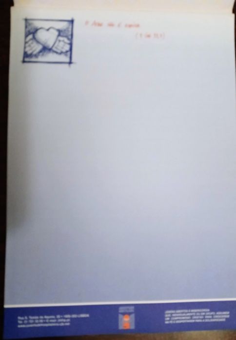 Papel de carta com mensagens