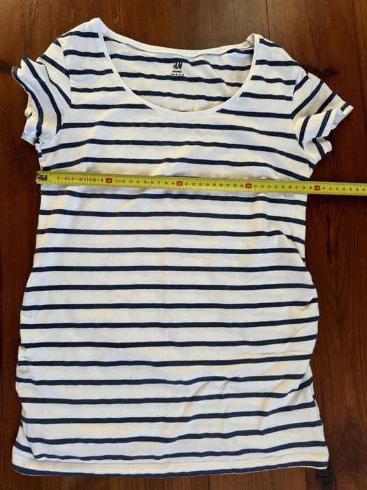 T-shirt, koszulka ciążowa H&M mama, rozmiar M + czarne getry